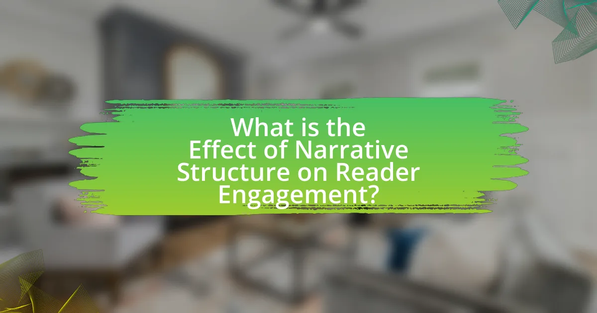 What is the Effect of Narrative Structure on Reader Engagement?